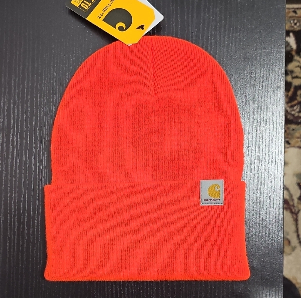 Carhartt Neon Orange Knit Hat
